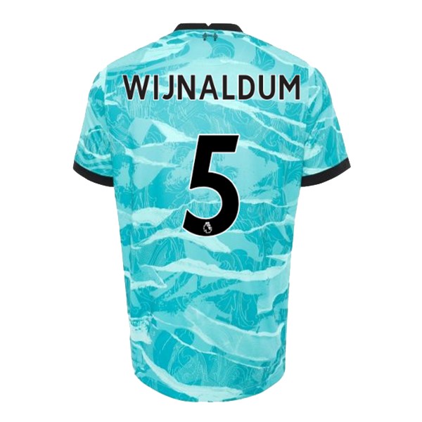 Camiseta Liverpool NO.5 Wijnaldum Replica Segunda Ropa 2020/21 Azul